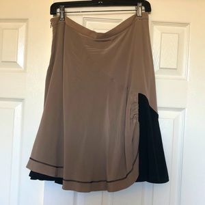 Derek Lam Tan and Black Midi Skirt